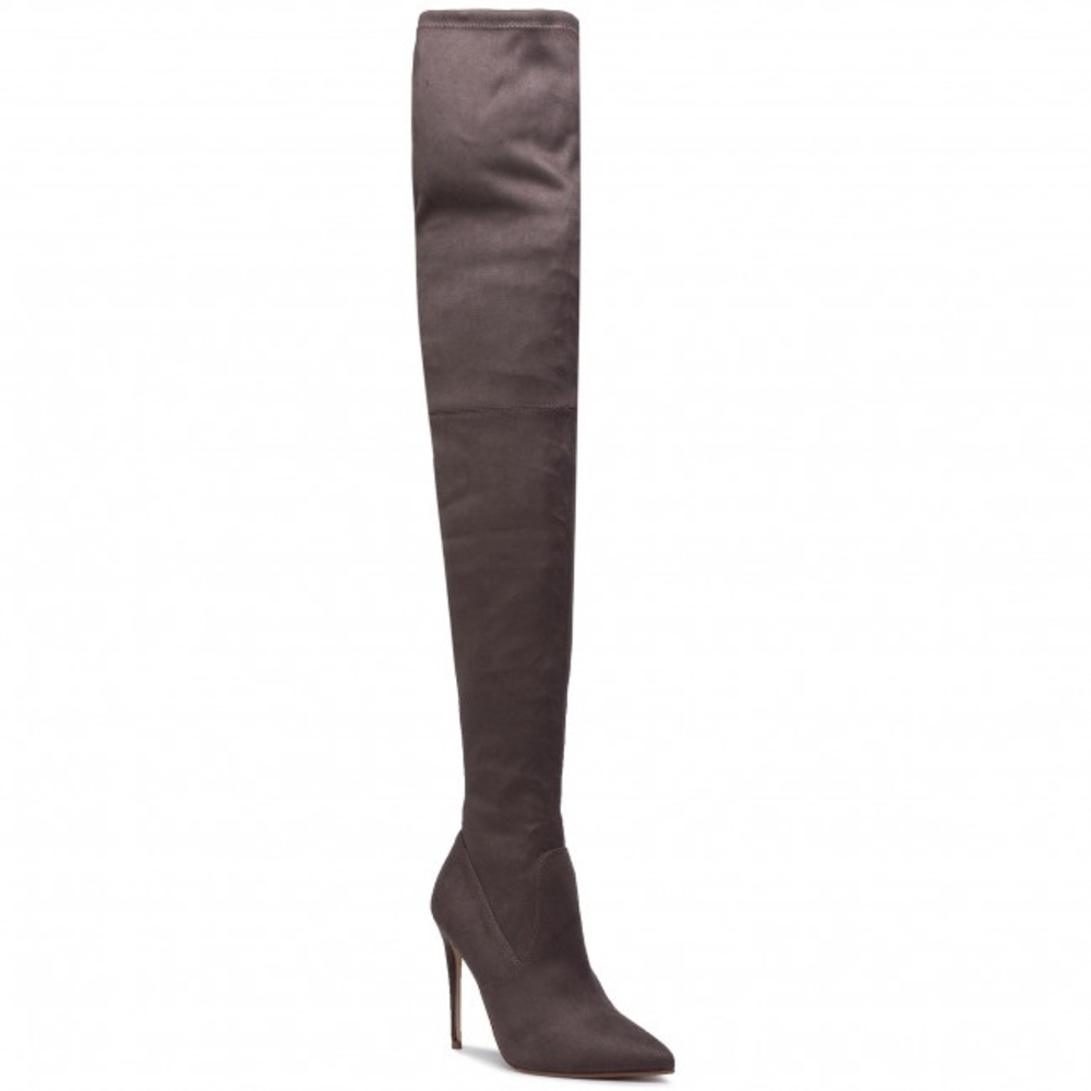 Steve Madden Dominique Boots In Dark Grey